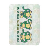 Hoor geen Kwaad Monkeys Greens Magneet (Verticaal)