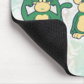 Hoor geen Kwaad Monkeys Greens Muismat (Hoek)