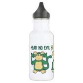 Hoor geen Kwaad Monkeys Greens Waterfles (Links)