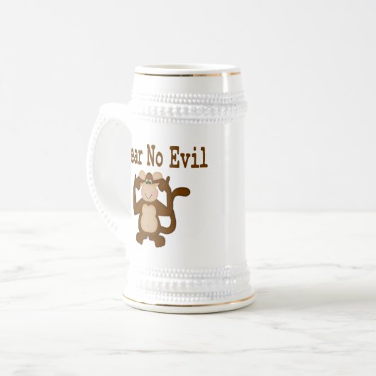 Hoor Geen Kwaad Stein Bierpul (Voorkant links)