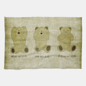 Hoor Geen kwaad Teddy Bears Kitchen Towel Theedoek (Horizontaal)