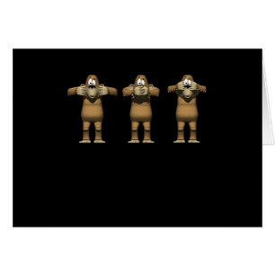 Hoor geen zwarte apen