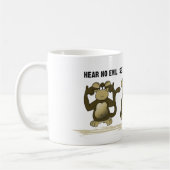 Hoor geen zwarte apen koffiemok (Links)