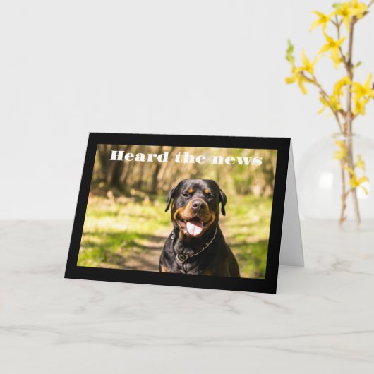 **HOOR HET IS EEN SPECIALE DAG** VROLIJKE VERJAARD KAART (Gele Bloem)