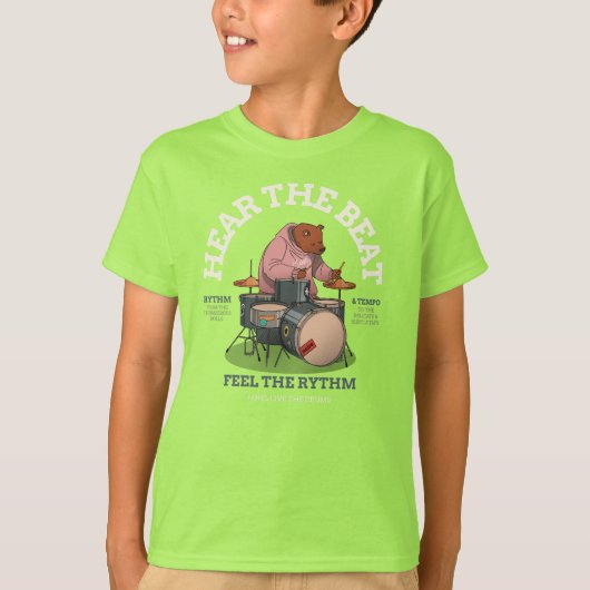 HOOR HET RITME T-SHIRT (Voorkant)