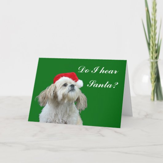 Hoor ik Kerstman? Feestdagen Kaart (Voorkant)