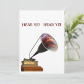 HOOR JE! Blanco personaliseer evenementen wensdage Kaart (Staand voorkant)