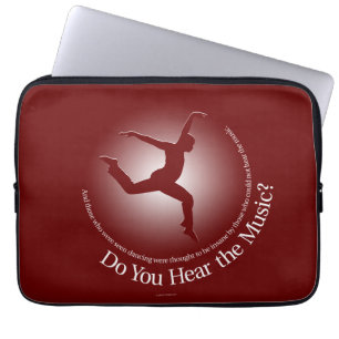 Hoor je de muziek? laptop sleeve