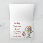 Hoor je! Gelukkige verjaardag Kaart (Binnen)