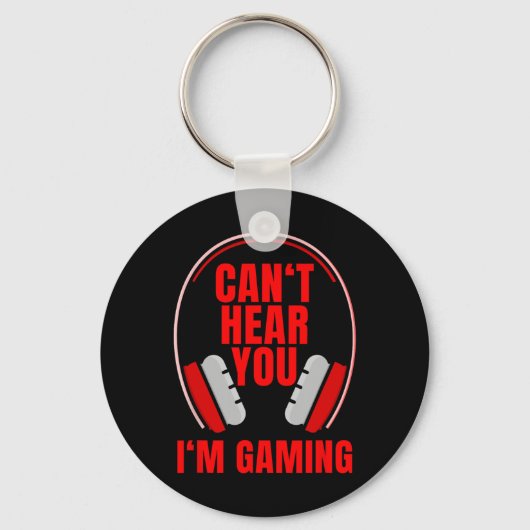 Hoor je in gaming hoofdtelefoon sleutelhanger (Voorkant)