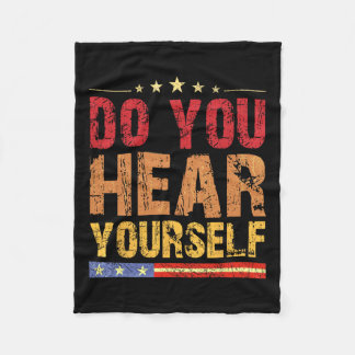 Hoor je jezelf! grappig fleece deken