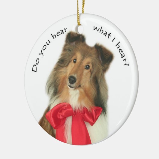 Hoor je? keramisch ornament (Links)