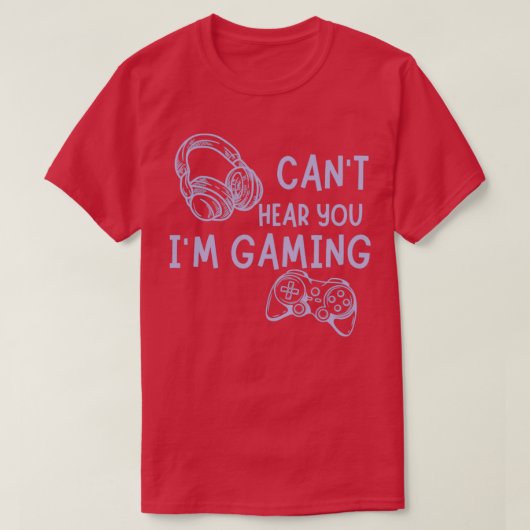 hoor je niet grappig gamen t-shirt (Design voorkant)
