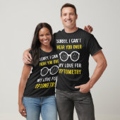 Hoor je optometrie optometrist t-shirt (Unisex)