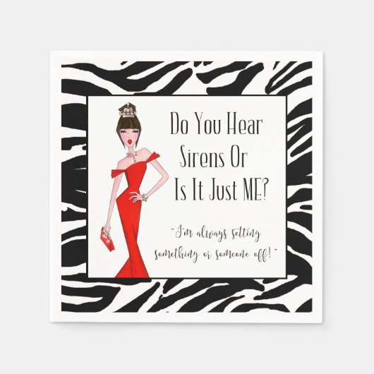 Hoor je Sirens of ben ik het gewoon? Servetten (Voorkant)