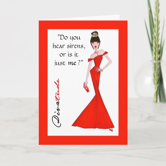 "Hoor je Sirens, of ben ik het?" Kaart (Voorkant)