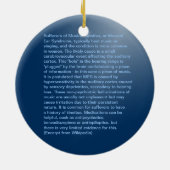 Hoor je wat ik hoor? kerstversiering keramisch ornament (Achterkant)