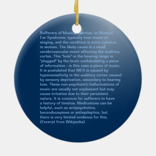 Hoor je wat ik hoor? kerstversiering keramisch ornament (Achterkant)