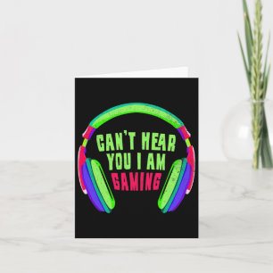 Hoor jou ik ben gaming gamer en videogame liefhebb kaart