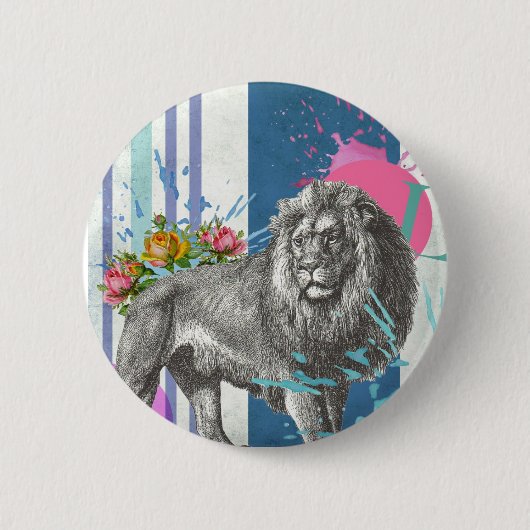 " hoor me beroeren " - knoopbadge ronde button 5,7 cm (Voorkant)