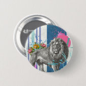 " hoor me beroeren " - knoopbadge ronde button 5,7 cm (Voorkant /achterkant)