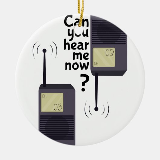 Hoor me keramisch ornament (Voorkant)