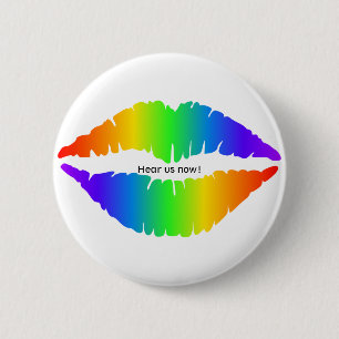 Hoor me nu! Design 3 Ronde Button 5,7 Cm