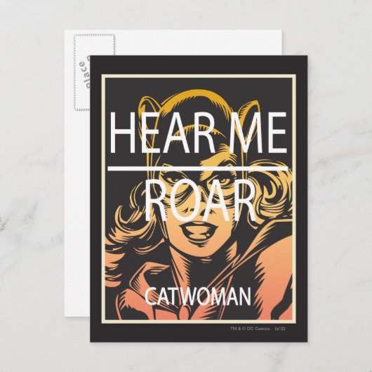 Hoor me Roar Briefkaart (Voorkant / Achterkant)