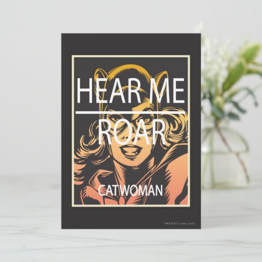 Hoor me Roar Kaart (Staand voorkant)