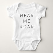 Hoor me Roar (lichte doopvont) Romper (Voorkant)