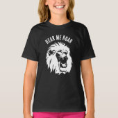 Hoor me Roar Lion Face T-shirt (Voorkant)