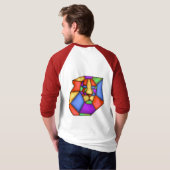 Hoor me ROAR! Mannen Basic 3/4 sleeve shirt (Achterkant volledig)