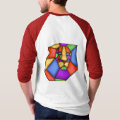 Hoor me ROAR! Mannen Basic 3/4 sleeve shirt (Achterkant)