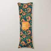 Hoor me Roar Tiger Oerwoud Gepersonaliseerd Lichaamskussen (Voorkant Verticaal)