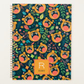 Hoor me Roar Tiger Oerwoud Gepersonaliseerd Planner (Voorkant)