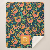 Hoor me Roar Tiger Oerwoud Gepersonaliseerd Sherpa Deken (Voorkant)