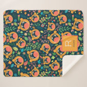 Hoor me Roar Tiger Oerwoud Gepersonaliseerd Sherpa Deken (Voorkant (horizontaal))