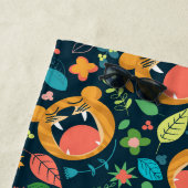 Hoor me Roar Tiger Oerwoud Gepersonaliseerd Strandlaken (In situ)