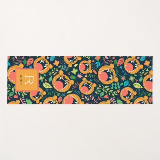Hoor me Roar Tiger Oerwoud Gepersonaliseerd Yogamat (Voorkant (horizontaal))