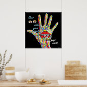 Hoor met je ogen poster (Keuken)