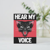 Hoor Mijn Briefkaart van de Stem (Staand voorkant)