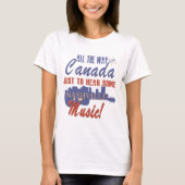 Hoor Muziek Nashville van Canada T-Shirt (Voorkant)