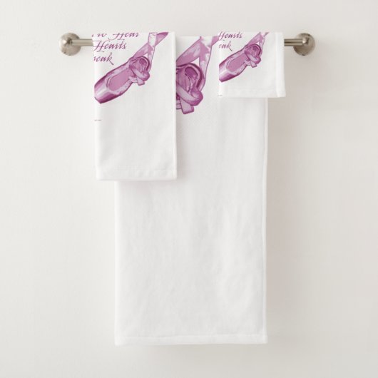Hoor onze balletharten bad handdoek (Insitu)