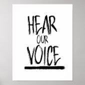 Hoor onze stem — poster (Voorkant)