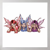 Hoor, spreek, zie geen aambeeld poster (Voorkant)