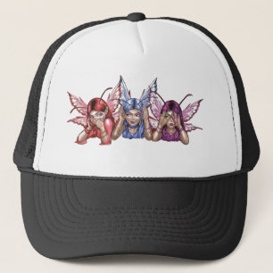 Hoor, spreek, zie geen aambeeld trucker pet