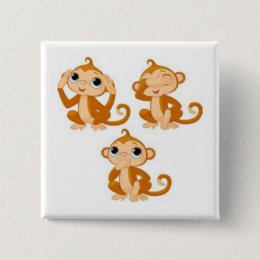 Hoor spreken Zie Geen Kwaad Button (Voorkant)