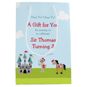 Hoor Ye African American Knight Birthday Party Medium Cadeauzakje