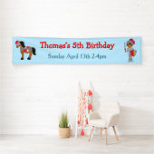 Hoor Ye African American Knight Birthday Party Spandoek (Insitu)