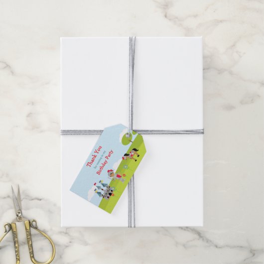 Hoor Ye African American Knight Gift Label Cadeaulabel (Met Touw)